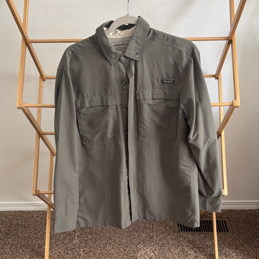Columbia Men's Olive Green Lightweight Shirt Jacket